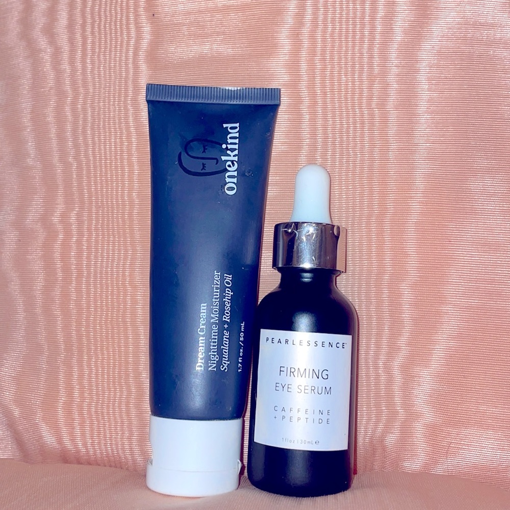 Onekind Dream Cream Moisturizer and Pearlessence Firming Eye Serum